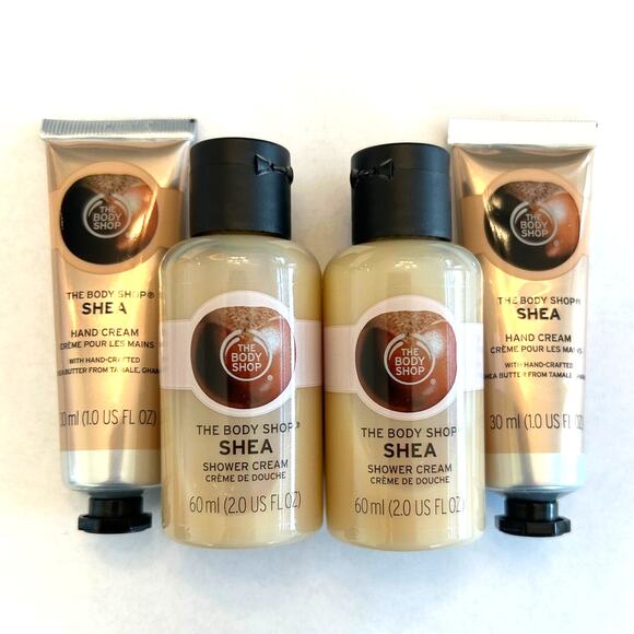 The Body Shop Shea Shower Cream & Hand Cream x2 - Picture 1 of 4